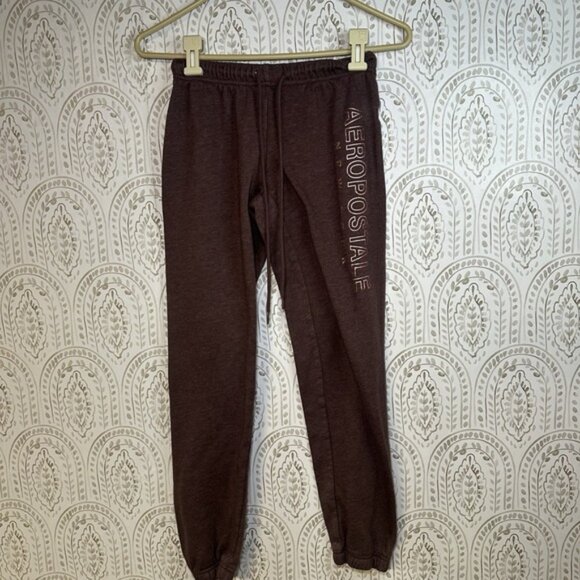 Aeropostale Women's Size Extra Small Purple Sweat Pants Tie At Waist - Picture 1 of 7